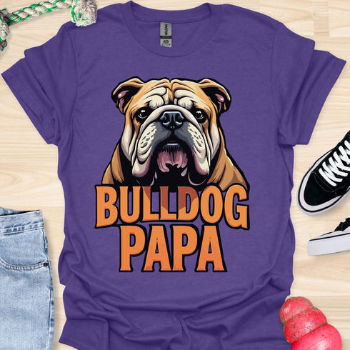 Bulldog Papa - V8 - Gothic Graphic T-Shirt